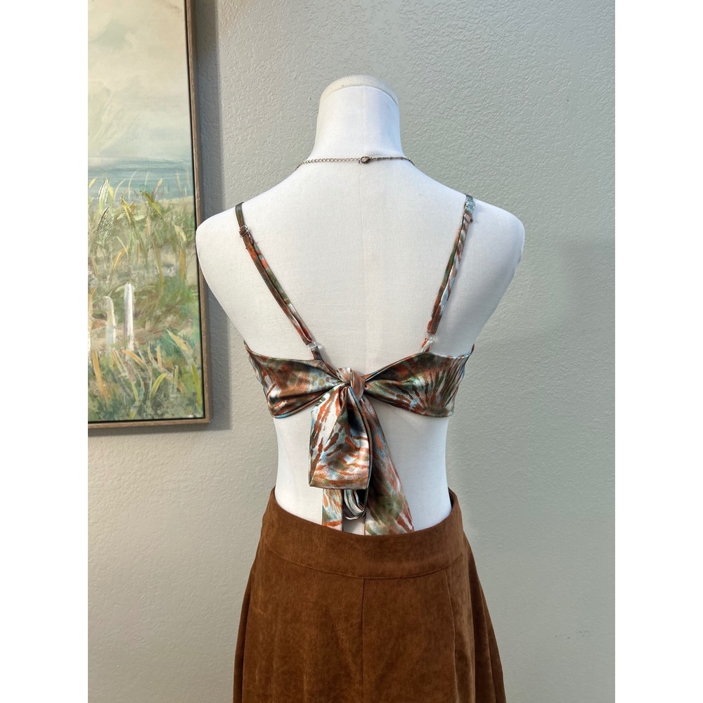 Y2K Tie Dye Handkerchief Hem Cami Festival Fairy Grunge Top - Picture 3 of 9